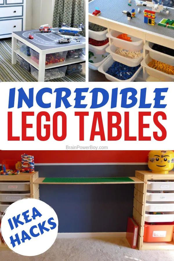 Incredible LEGO Tables! You have to see these! They are super cool and you will totally want to make one.