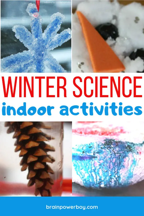 Fun indoor winter science activities to do with your kids. 