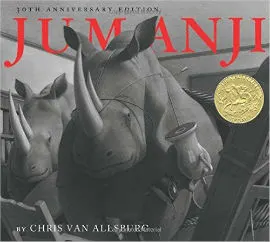 Jumanji gives boys with imaginations the perfect book to read.