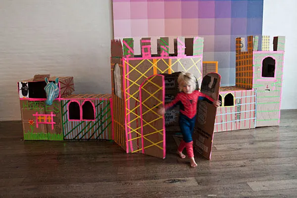 Kid Made Easy Cardboard Play Castle