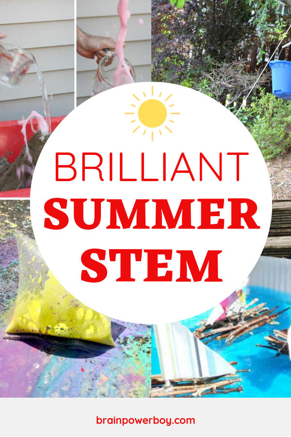 Fun Summer STEM Ideas for Kids to do. No more "I'm Bored" comments when you have these ideas to share with them.