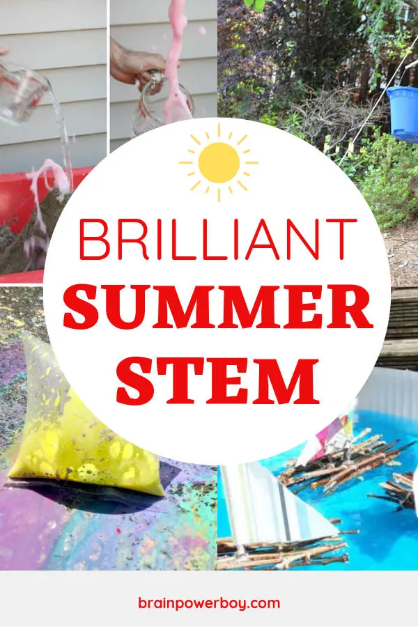 Fun Summer STEM Ideas for Kids to do. No more "I'm Bored" comments when you have these ideas to share with them.