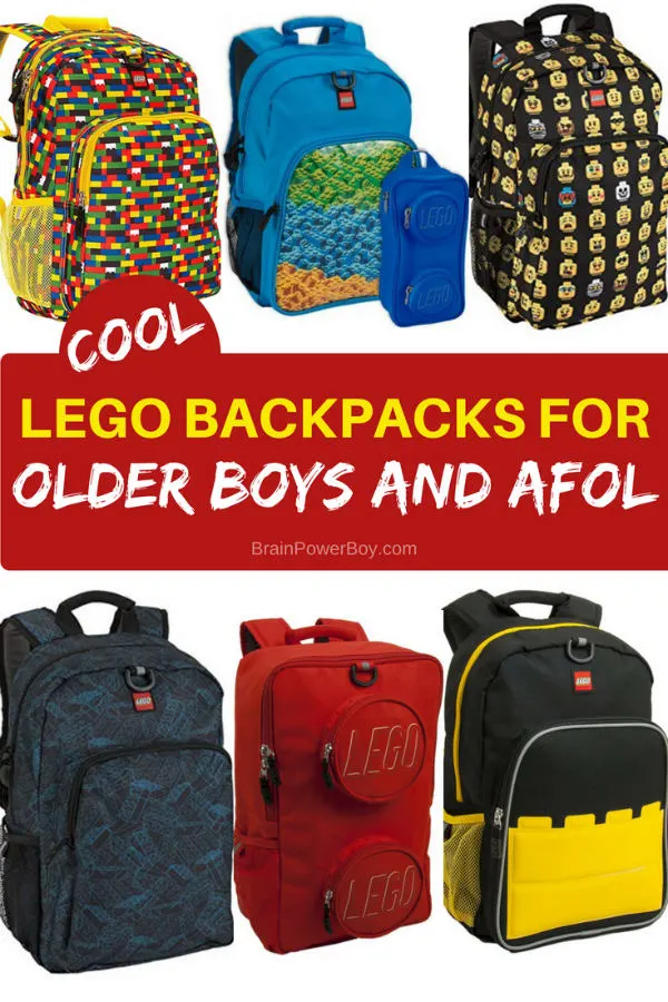 Know an older boy or an adult fan of LEGO who needs a new backpack (or another backpack?!) They are going to love carrying these! Tap to see all the selections.