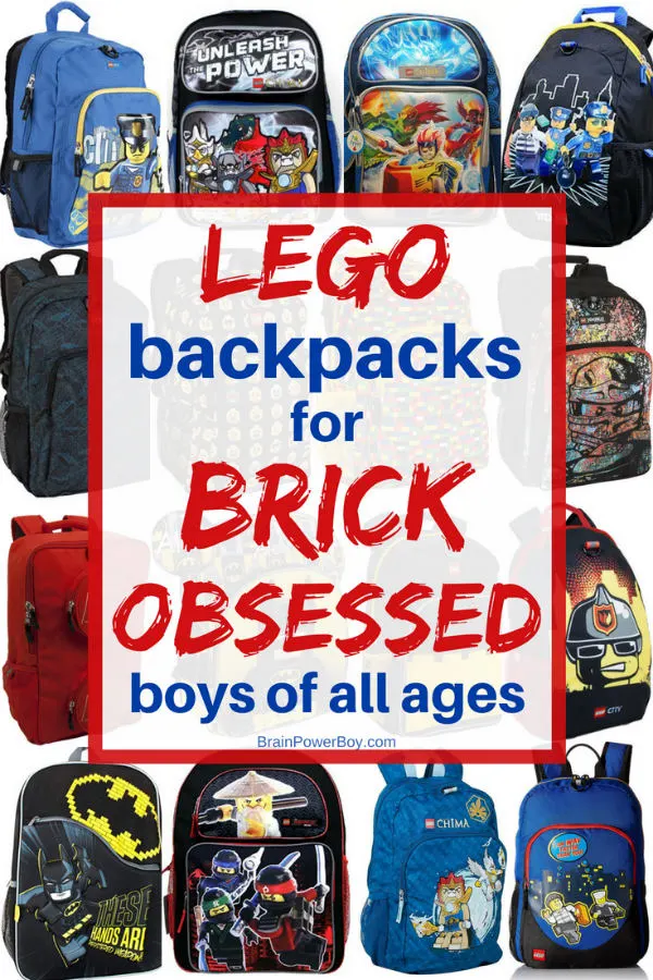 If they love LEGO, you just have to check out these cool LEGO Backpacks. They are perfect for back to school, homeschooling or for carrying all their LEGO stuff! Click to see them all!!