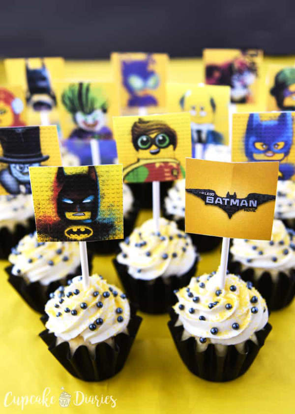 LEGO Batman Cupcake Toppers