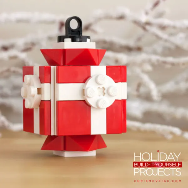 Chris McVeigh's Red LEGO Present Christmas Ornament