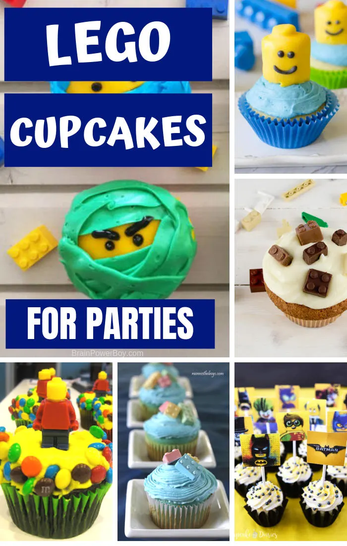 These LEGO cupcakes will be the hit of the party. The only hard part is deciding while fun design to make. Yum!