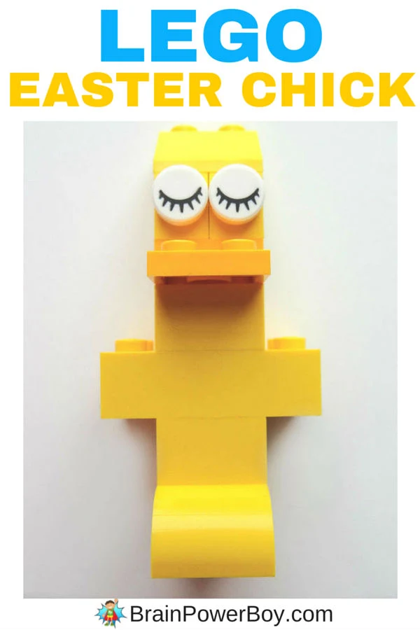 Make the sweet little LEGO Easter chick. It is so quick and easy. Kids will really enjoy making it. Or, make one for your kids and add it to their Easter basket :) Click image for directions.
