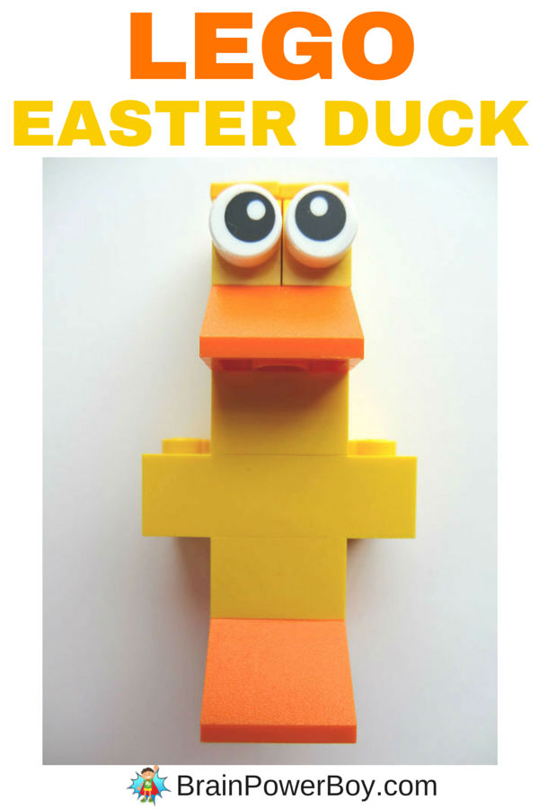 Looking for an easy-to-build Easter LEGO design? Try this funny duck. Isn't he cute? Directions for building the LEGO Easter Duck can be found by clicking the image.