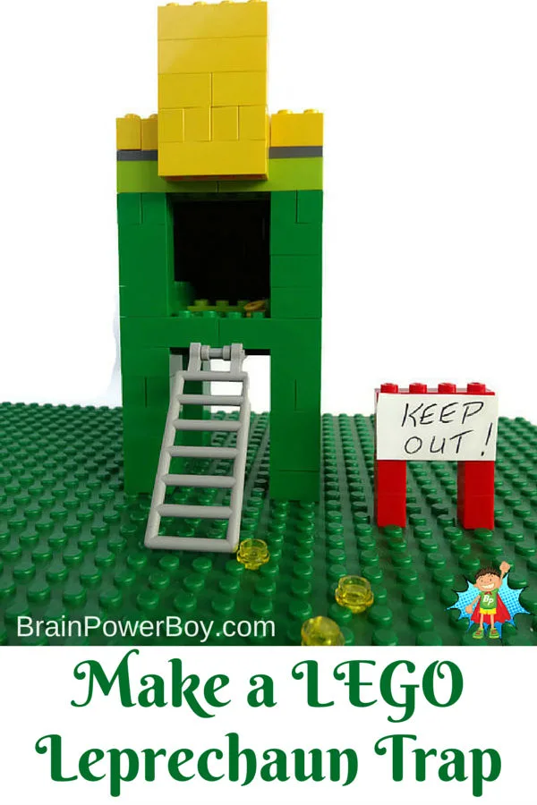 Make a LEGO Leprechaun Trap! A fun LEGO St. Patrick's Day activity.