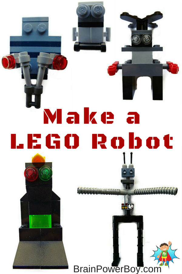 Make your own LEGO Robot! Super fun and easy LEGO project for kids.