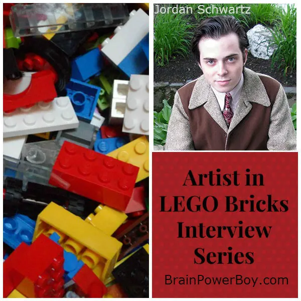 Artist in LEGO Bricks Interview with Jordan Schwartz. See his creations and hear what he has to say about LEGO and learning.