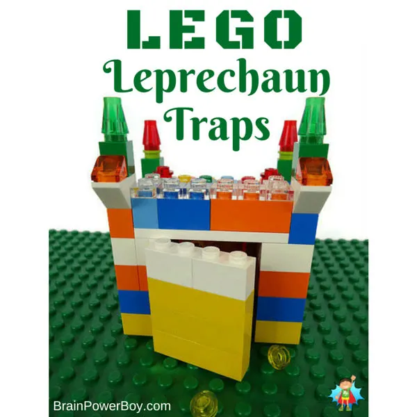 Make your own LEGO Leprechaun Traps for some St. Patrick's Day fun!