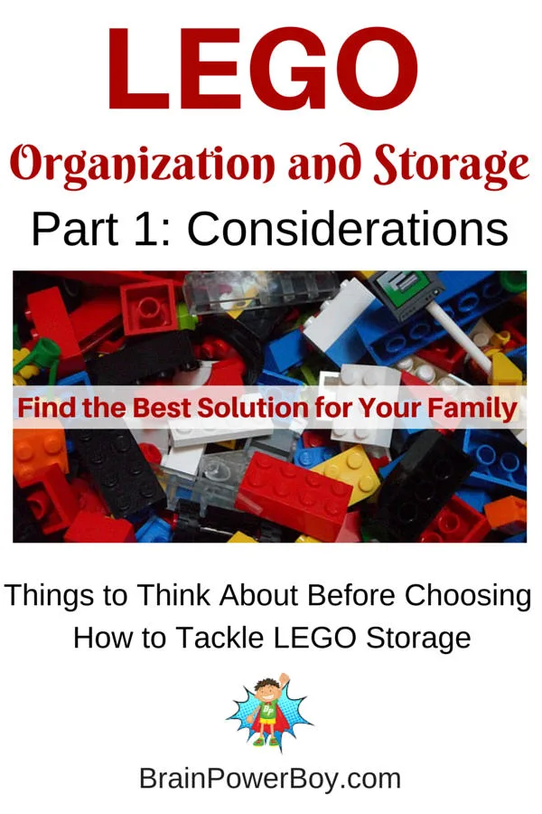 LEGO Organization and Storage Considerations