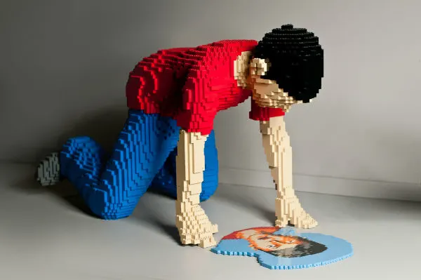 LEGO Puddle by Nathan Sawaya