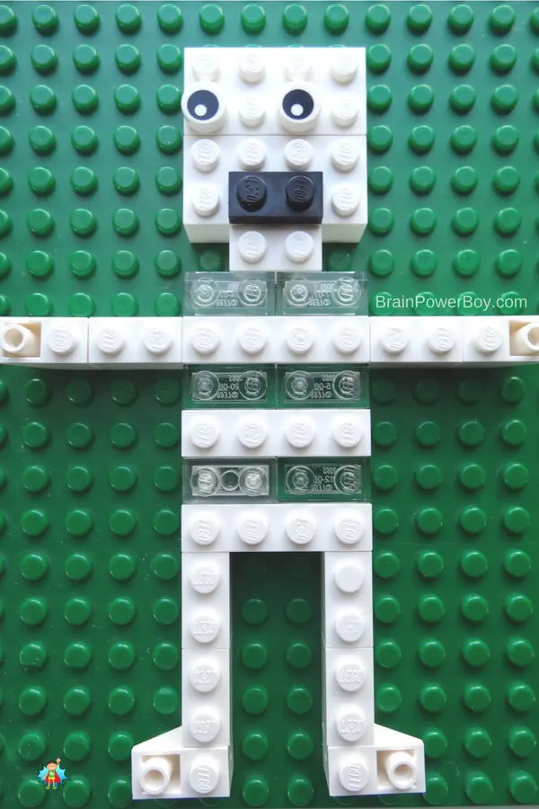 Spooky scary skeletons . . . done in LEGO! Try this easy to make LEGO skeleton today. It is a fun Halloween activity.