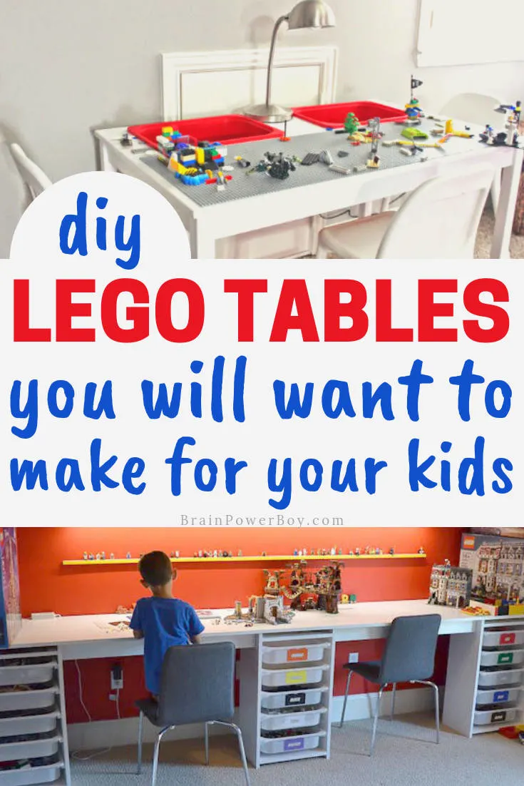 You are totally going to want to make one of these LEGO Tables for your kids. Use the IKEA hacks to make it easy and inexpensive!