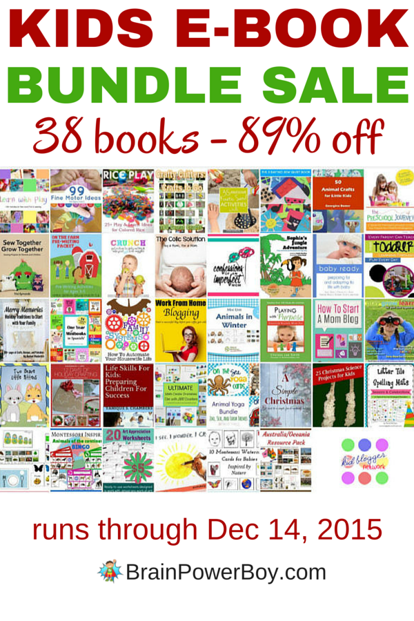 Get an awesome deal on this 38 book kids e-book bundle. This is a one time sale that ends December 14th. Save over 89% off the retail prices of these wonderful books. Don't miss it! You are going to love the books and printables included in this one!