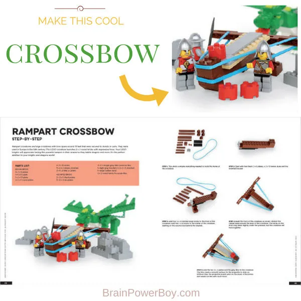 Make a LEGO Rampart Crossbow with the directions in the new book we reviewed. This is such a fun project that provides a whole lot of play value. Click to get the details now.