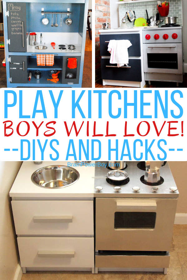 Oh my! You have to see these incredible play kitchens that are perfect for boys!