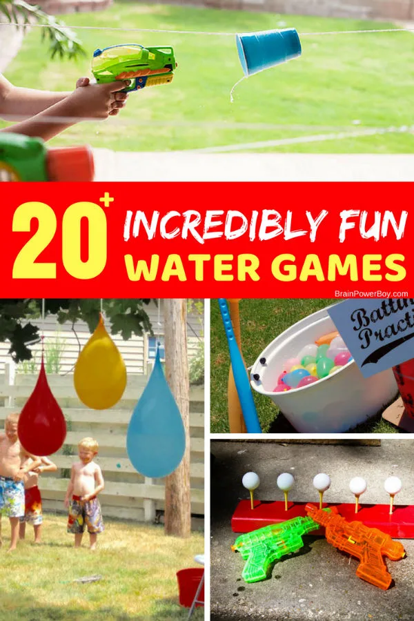 Looking for some fun summer play ideas you can do in your own backyard? Try these water games. Kids will keep cool, get exercise and have a blast!