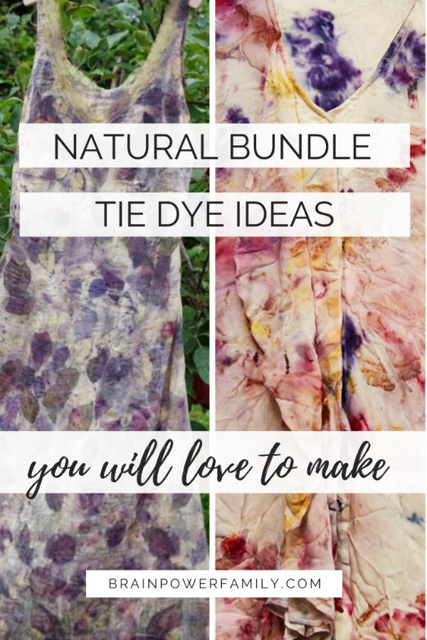 Pretty tie dye clothing with natural dyes