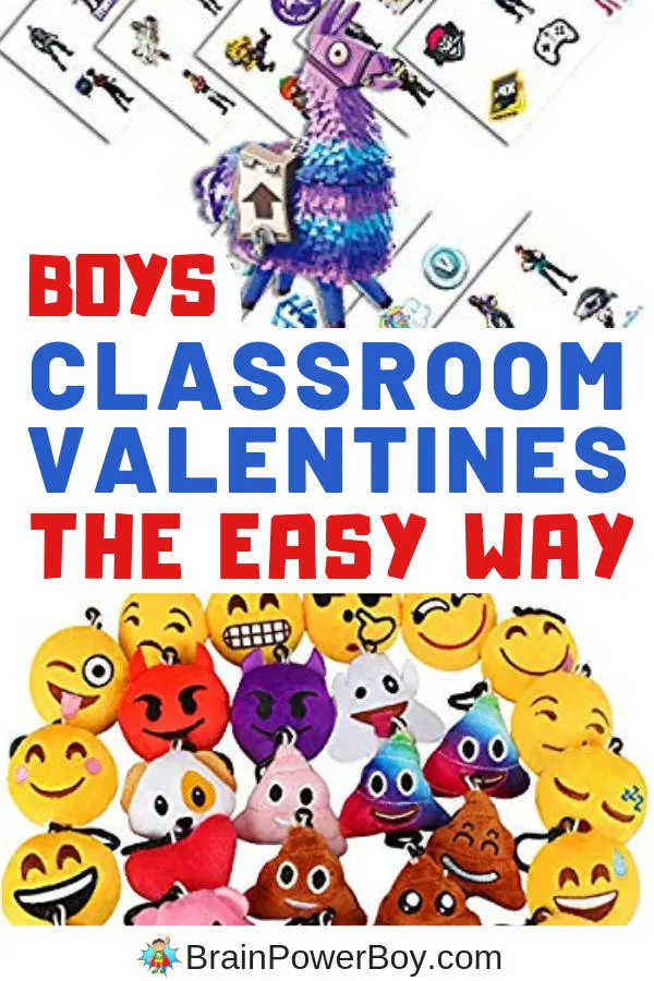 Candy free valentines for boys to give out. They will love these and it is super easy for you as well. Order, bag, give.
