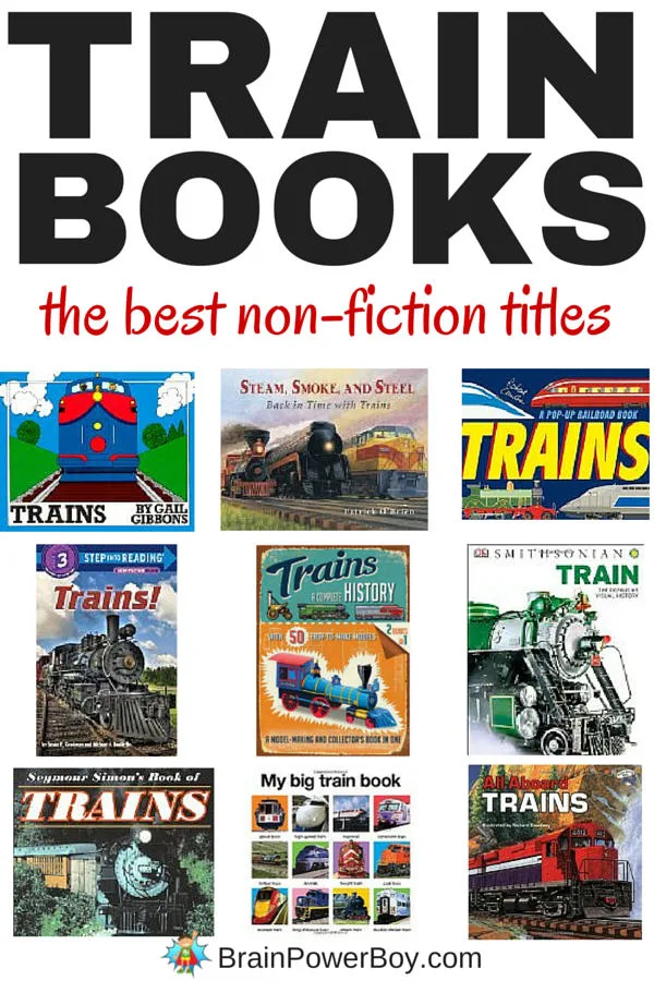 This selection of non-fiction train books is great for train fans. Everyone from your young engineer to teens will love these train books. Click to see annotated list.