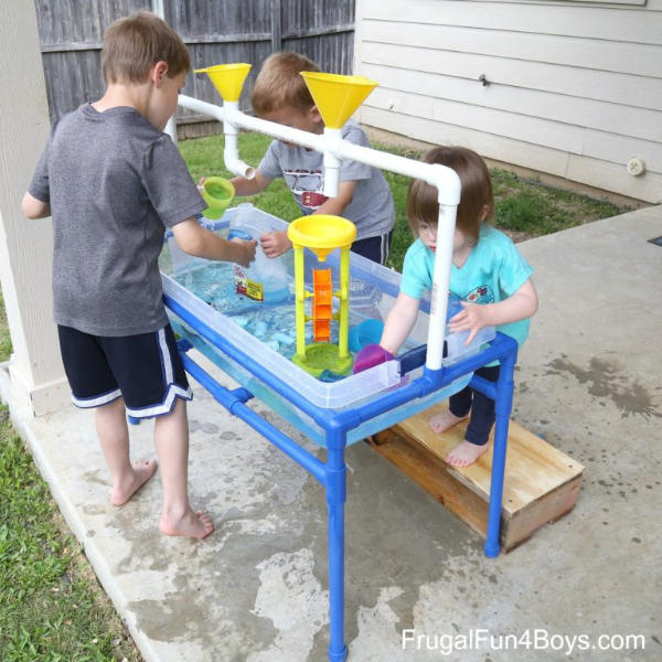 PVC Pipe Water and Sand Table