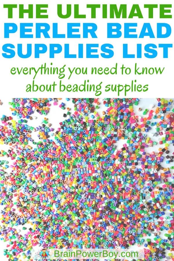 Find out what you need to bead! This Perler Bead supplies list goes over everything you need to know about Perler Bead supplies. From the best places to busy your beads to must have supplies to extras that are super nice to have. Includes a variety of bead supplies as well as an awesome bead storage case. Click to see the list and get beading!