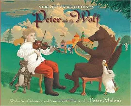 Peter and the Wolf picture book with CD is a title you should have in your library if you have boys.