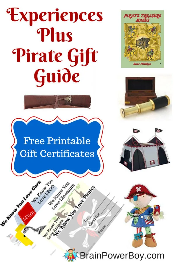 Experiences Plus Pirate Gift Guide for Boys