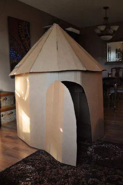 Plain Cardboard Play Tower