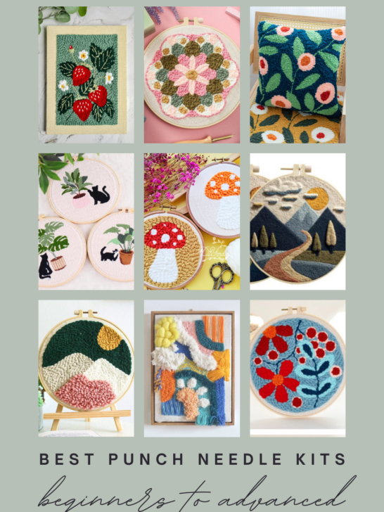 variety of punch needle kits