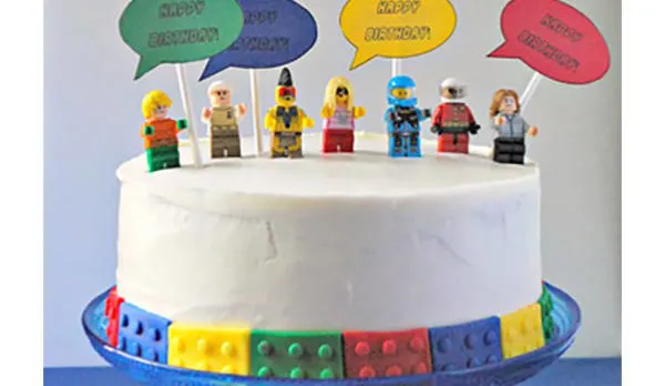 Simple discount lego cake