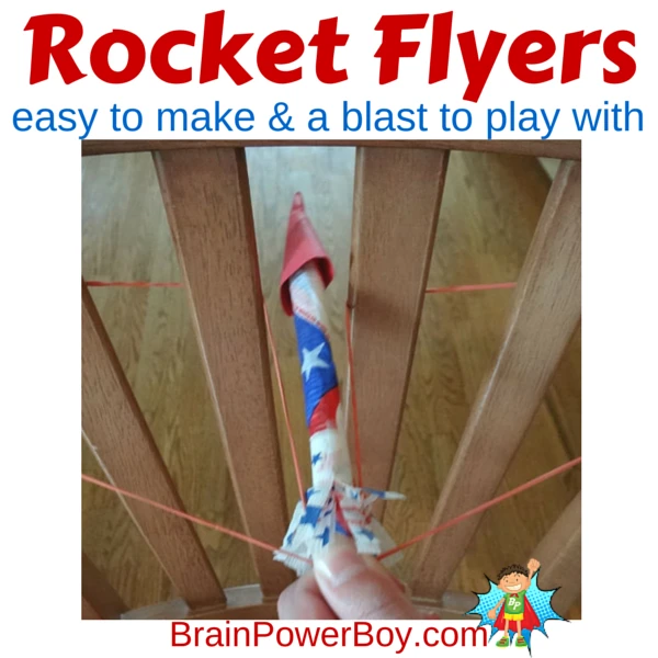 These Rocket Flyers are very easy to make and are so fun to shoot off. Construction tips on site.