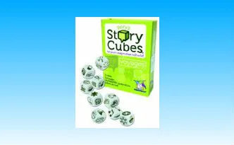 Rory's Story Cubes Voyages Review image of cubes
