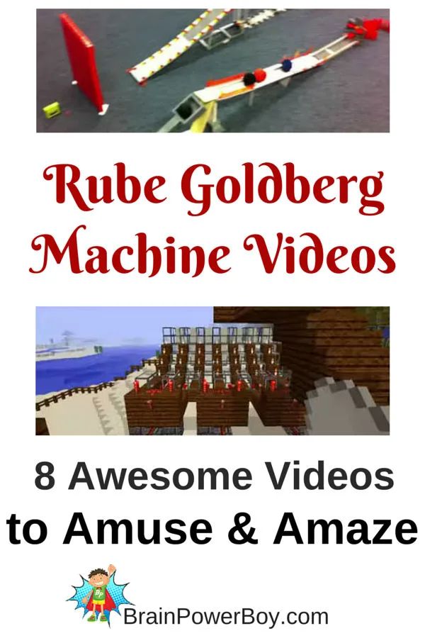 8 Rube Goldberg Machine Videos you and your kids will love including LEGO and Minecraft machines.