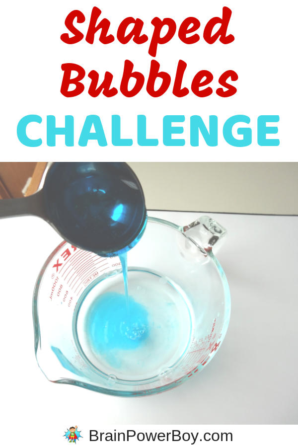 Try this STEM bubble challenge!