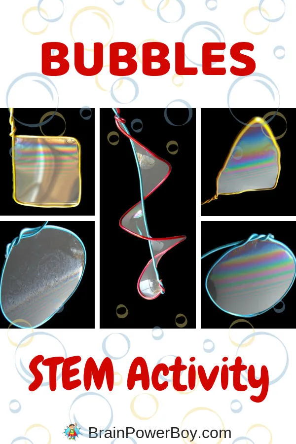 Shaped Bubbles STEM Activity Challenge!