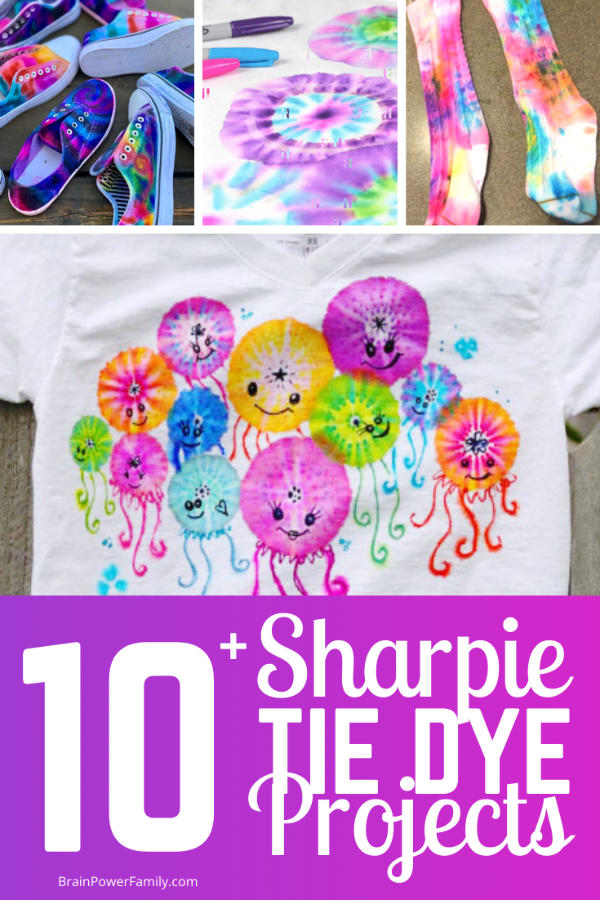 Sharpie Tie Dye Ideas - Amazing DIY Projects! - Brain Power Family