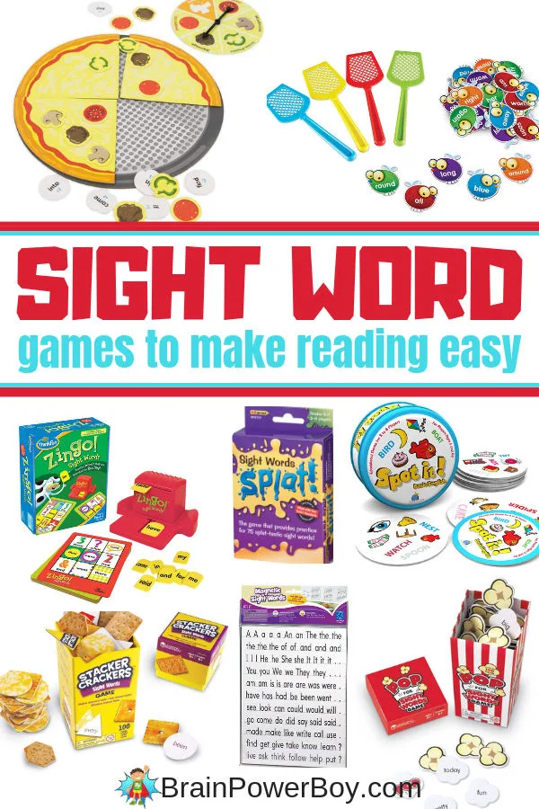 Sight Word Games to make reading easy.