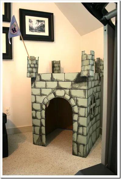 Small Castle made from Cardboard