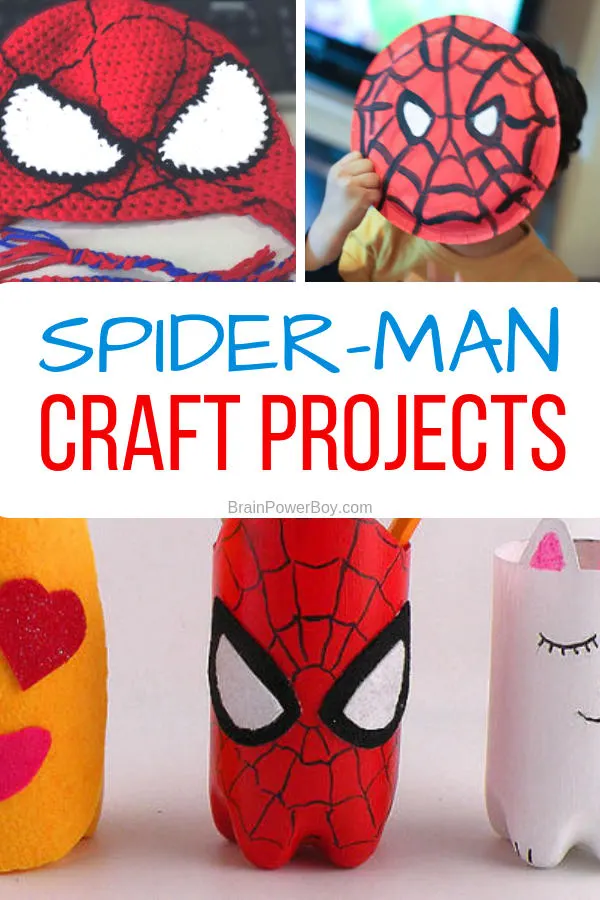 Need a fun superhero craft project? How about trying some Spider-man crafts? Click or tap for a lot of cool ideas!