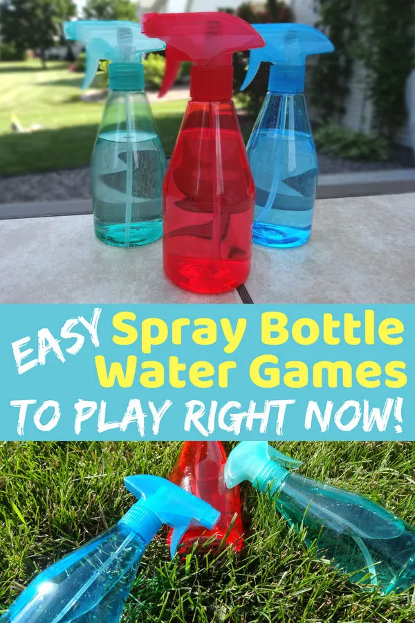 Grab the squirt bottles! It is time to play some easy squirt bottle games. The kids will be laughing and enjoying themselves in no time. (Part of more than 20 water games!)