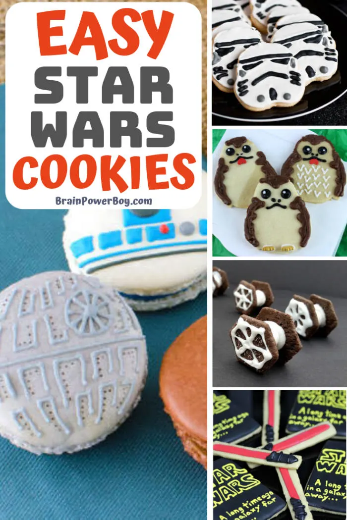 These are some fun ideas for making Star Wars Cookies. They would be great to serve at a Star Wars party or, of course, any day of the week!