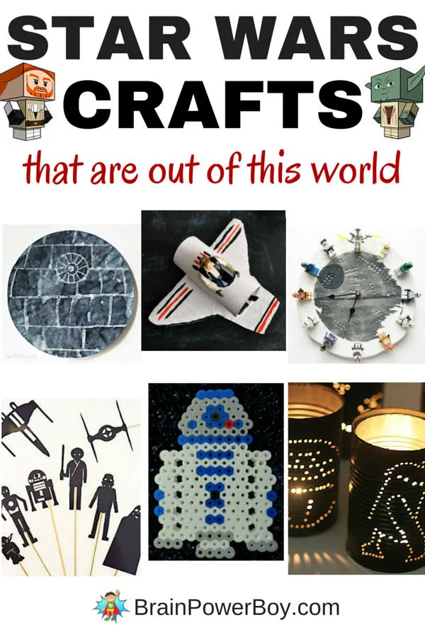 You really need to check out these awesome Star Wars Crafts. They are perfect for any day of the year and especially nice for Star Wars Day - May the 4th Be With You!