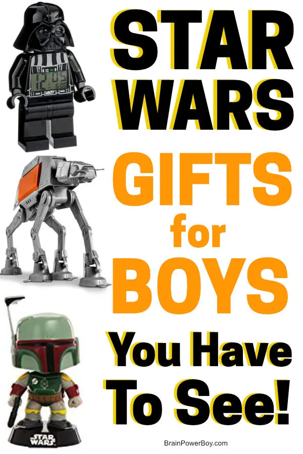 You have to see these Star Wars gifts for boys. They are awesome!