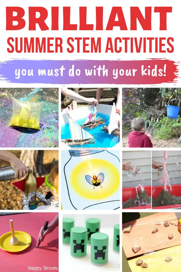 You must do these Summer STEM Activities with your kids! They are SO. Much. Fun!!