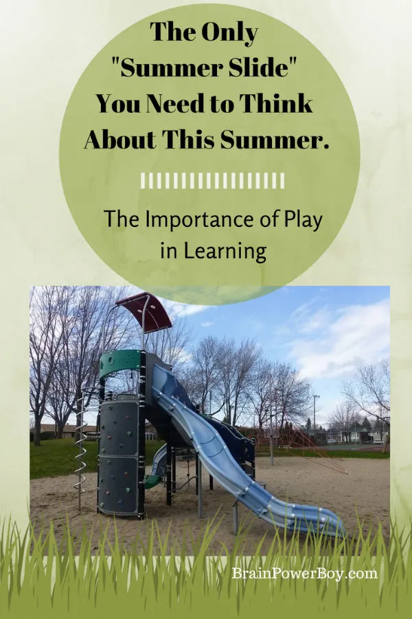 Boys' Learning and Summer Slide. Is the playground slide the only slide you need to think about this summer? | BrainPowerBoy